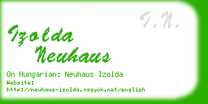izolda neuhaus business card